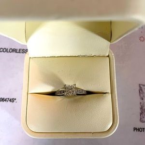 Princess cut Diamond Engagement Ring- Final Sale